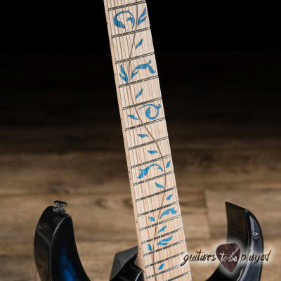 Ibanez JEM77 Steve Vai Signature Guitar w/ Gigbag – Blue Floral Pattern image 4