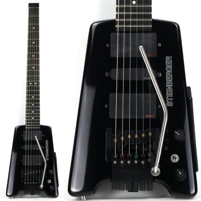 1997 Steinberger GL7TA Trans Trem Headless Electric Guitar | Original Hard Case and Tags, Black, CLEAN! for sale