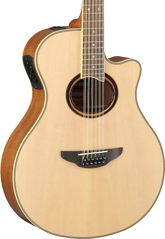 Yamaha APX700II 12-String Acoustic/Electric Thinline Guitar Natural image 1