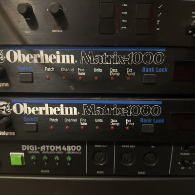 Oberheim Matrix 1000 Rackmount 6-Voice Synthesizer 1987 - Black