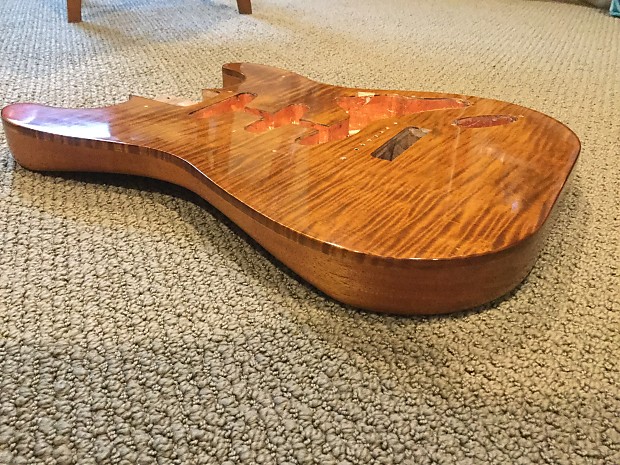 Flame maple strat body cheap