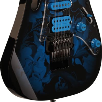 Ibanez JEM77P JEM Series Steve Vai Electric Guitar, Blue Floral w/ Gig Bag image 4