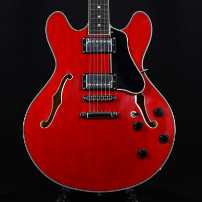 Eastman T386 Semi-Hollow Thinline Ebony Fingerboard Kent Armstrong Humbuckers Red 2023 (P2202626) for sale