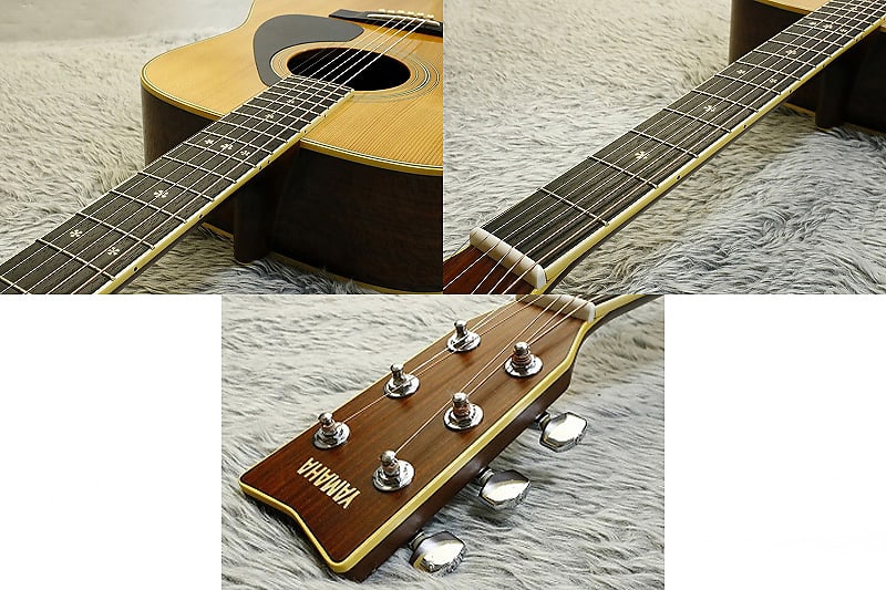 Solid Spruce top Vintage Yamaha 80's made Acoustic Guitar FG