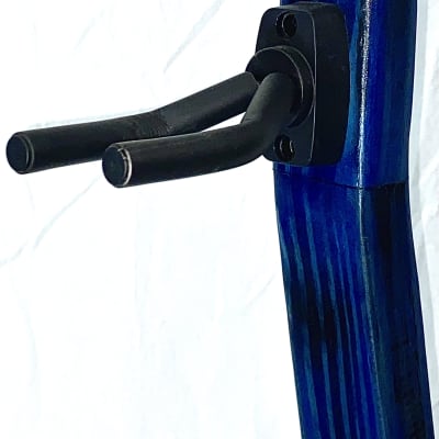 Guitar/Bass Stand - Blue on Black (Model 1) image 5