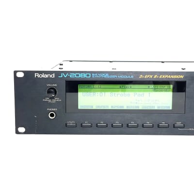Roland JV-2080 100V- 240V with New internal battery 64-Voice Synthesizer Module 1997 - 2000 90s y2k Made in Japan image 2