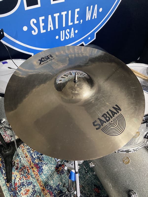 Russ McKinnon's (Barry Manilow, Tower of Power) Sabian 18" XSR Fast Crash Cymbal 1382g 1999 image 1