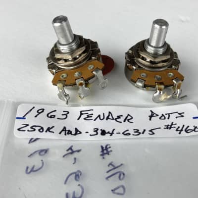 1963 Fender Pots(#460) Potentiometer 304-6315 Telecaster Duo