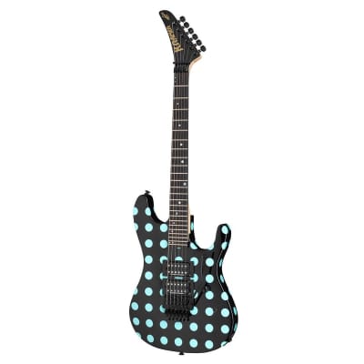 Kramer Nightswan Electric Guitar (Black/Blue Polka Dots) (New York, NY) image 3