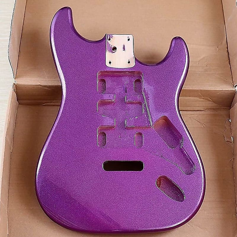 Metallic Purple Strat Stratocaster Style Guitar Solid Body Reverb