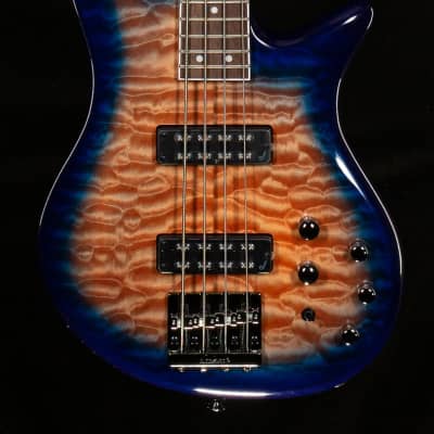Jackson JS Series Spectra Bass JS3Q Laurel Fingerboard Amber Blue Burst Bass Guitar (570) image 3