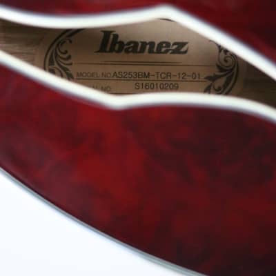 Ibanez Artstar AS253BM-TCR 2015 - Transparent Cherry Red. (TCR) image 9