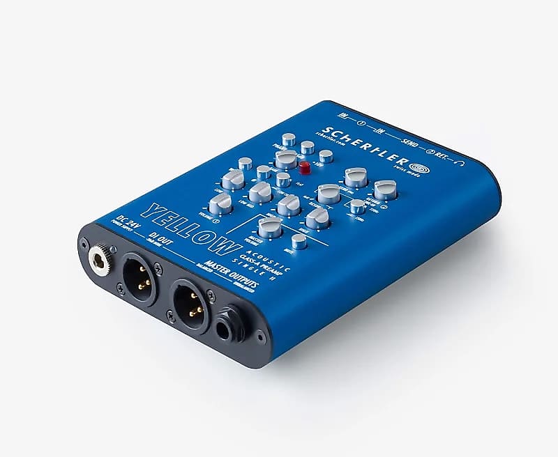 Schertler Yellow Single Class A single channel preamp with 4 band EQ image 1
