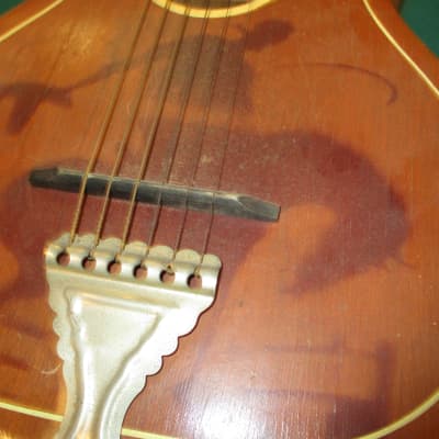 United Guitar Co.  Cowboy Stencil Parlor Acoustic image 6