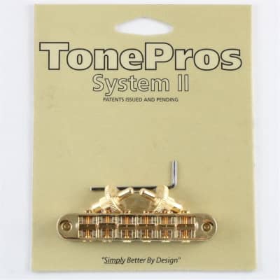 TONEPROS PONTE STANDARD TUNE-O-MATIC SMALL INSERTS GOLD for sale