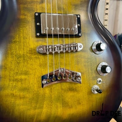 Dunable USA Custom Shop Minotaur Electric Guitar w/ Case - Yellow Purple Burst image 6