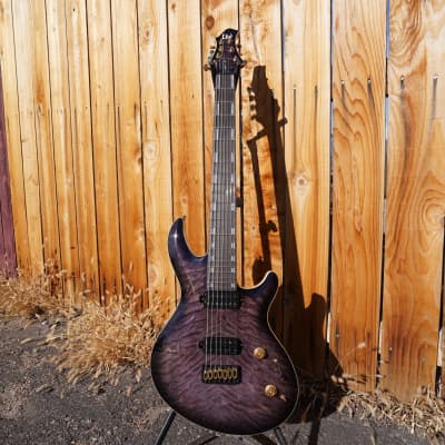 ESP LTD SIGNATURE SERIES JR-7 Javier Reyes Faded Blue Sunburst 7-String Electric Guitar w/Case image 3
