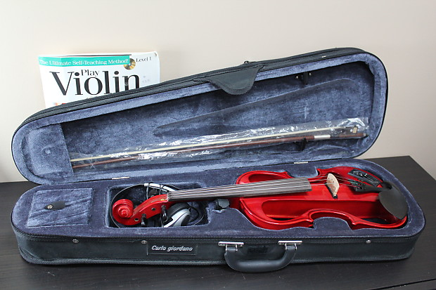 Carlo Giordano Silenzia EV-202C Red 4/4 Electric Violin