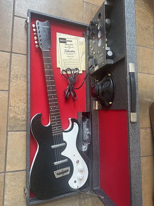 Silvertone 1449 with Case Amp | Reverb