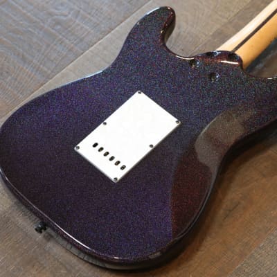 Benford Guitars Modern S Double-Cut Electric Guitar Purple Sparkle w/ Birdseye Maple Neck + OGB image 12