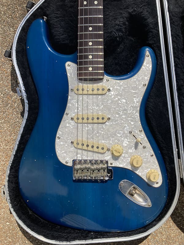 Fender American Highway One Stratocaster Cory Wong Vulfpeck 2002 Sapphire Blue Transparent image 1