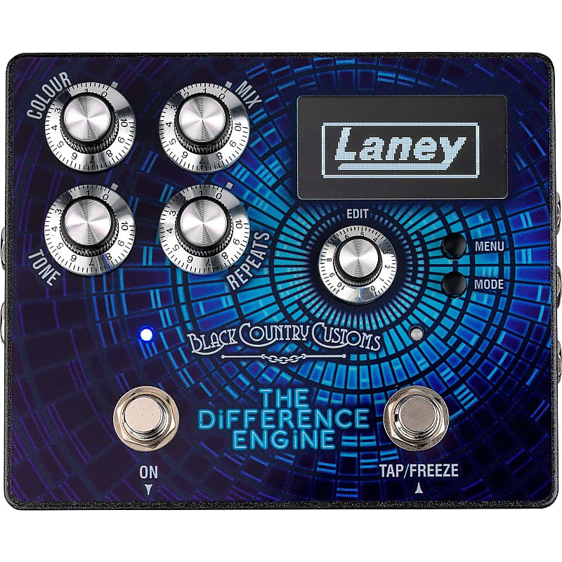 Laney Black Country Customs Difference Engine Delay Pedal Reverb