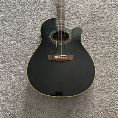 Fender Montara California Series Black MIK Rare Vintage Acoustic Electric Guitar image 1