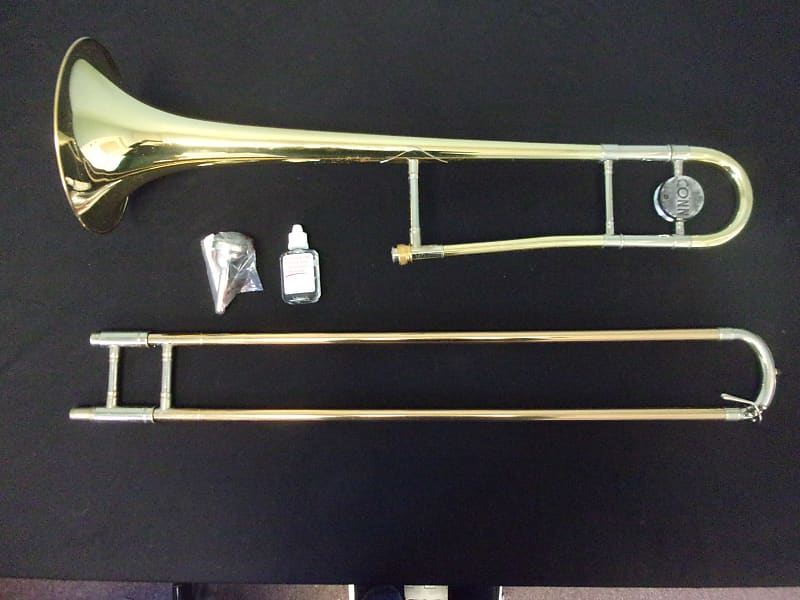 READY TO PLAY! CONN USA 23H SLIDE TROMBONE + VINCENT BACH 12C Reverb