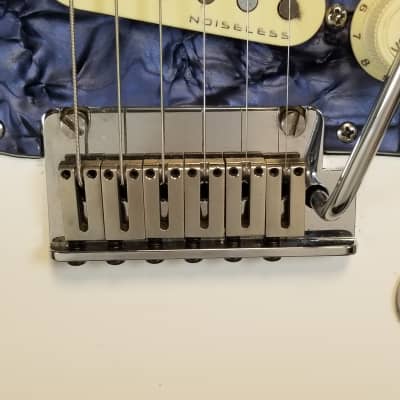 Fender Player Strat Partscaster, USA Hardware, Noiseless Pups, Custom Pickguard & Marilyn Monroe Neck Plate, Polar White, w/HSC image 17