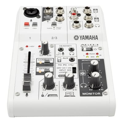Yamaha AG03 Three Channel Mixer and USB Audio Interface image 3