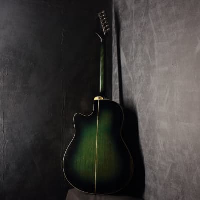 Rumbler by Morris MR-1 Thinline Green Burst Acoustic