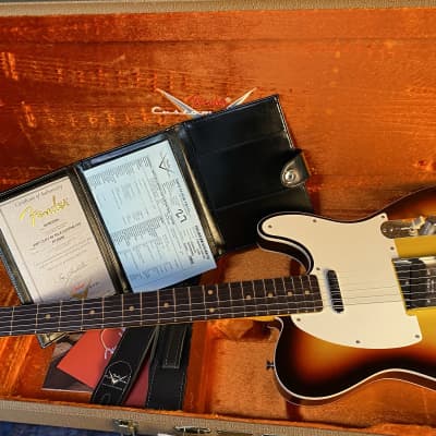 NEW! 2024 Fender Custom Shop 1959 Telecaster Custom NOS - Chocolate 3-Color Sunburst - Authorized Dealer - 7.6lbs - G02585 image 18