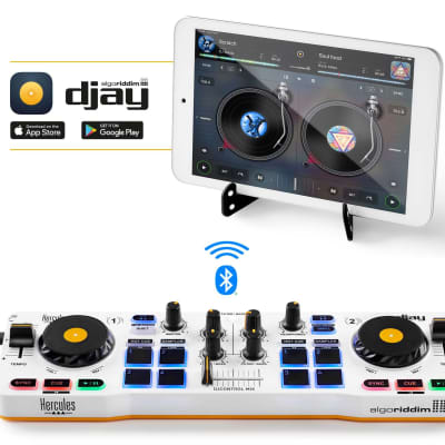Hercules DJControl Mix – Bluetooth Wireless DJ Controller for Smartphones – 2 Decks image 3