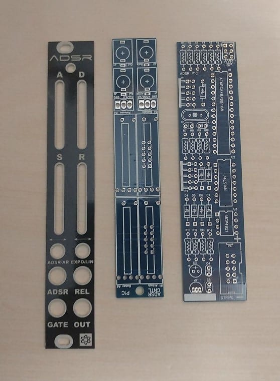 Synthrotek ADSR panel and pcbs image 1