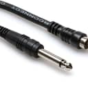 Hosa CPR-105 5  FT Unbalanced Interconnect 1/4 in TS to RCA  - Mono 1/4 to RCA