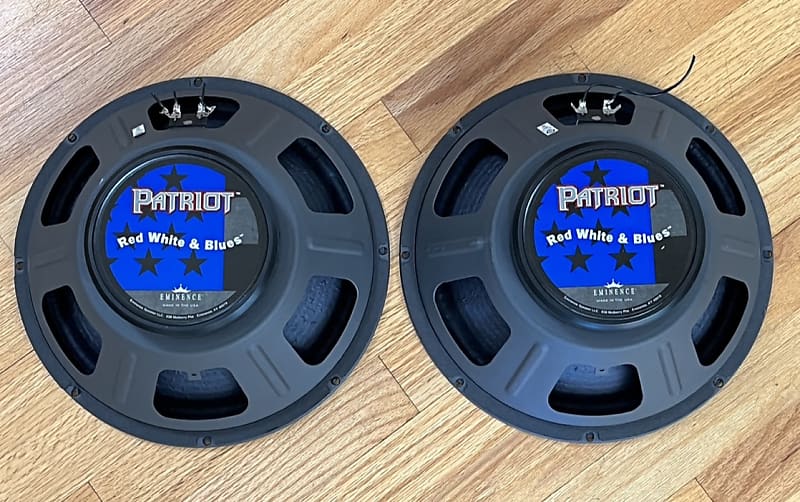 Eminence Red, White & Blues 12" Lead / Rhythm Guitar Speakers | Reverb