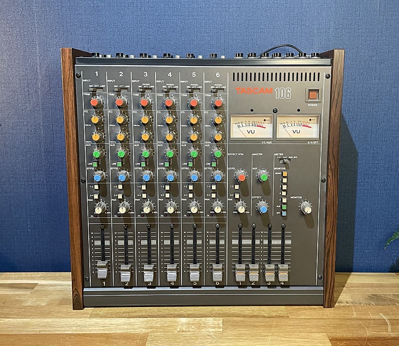 Tascam M-106 80s Vintage 6-channel Mixer in Excellent Condition