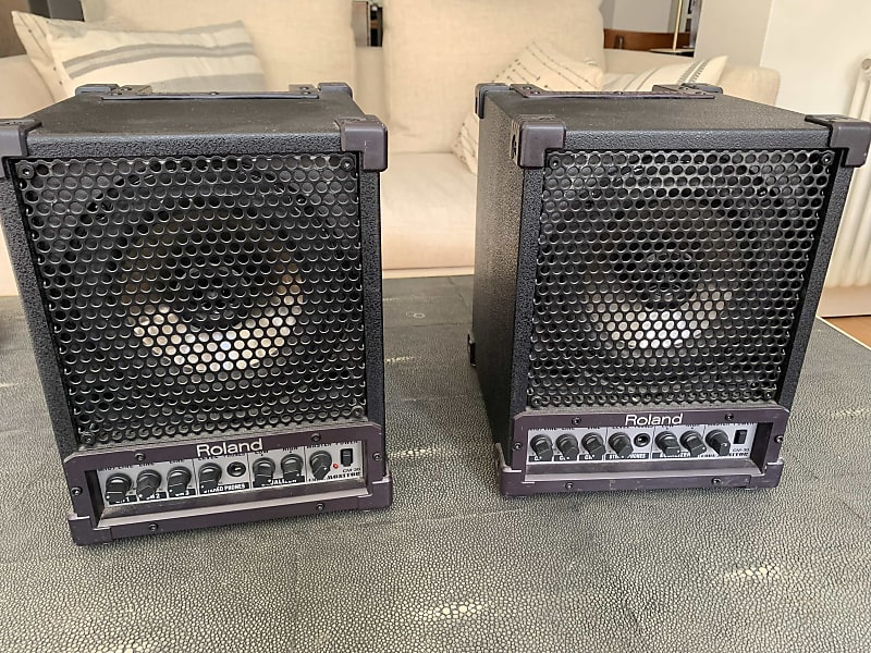 美品 Roland CUBE MONITOR CM-30 Roland CM-30 Portable Cube Mixing Monitor – Kraft Music