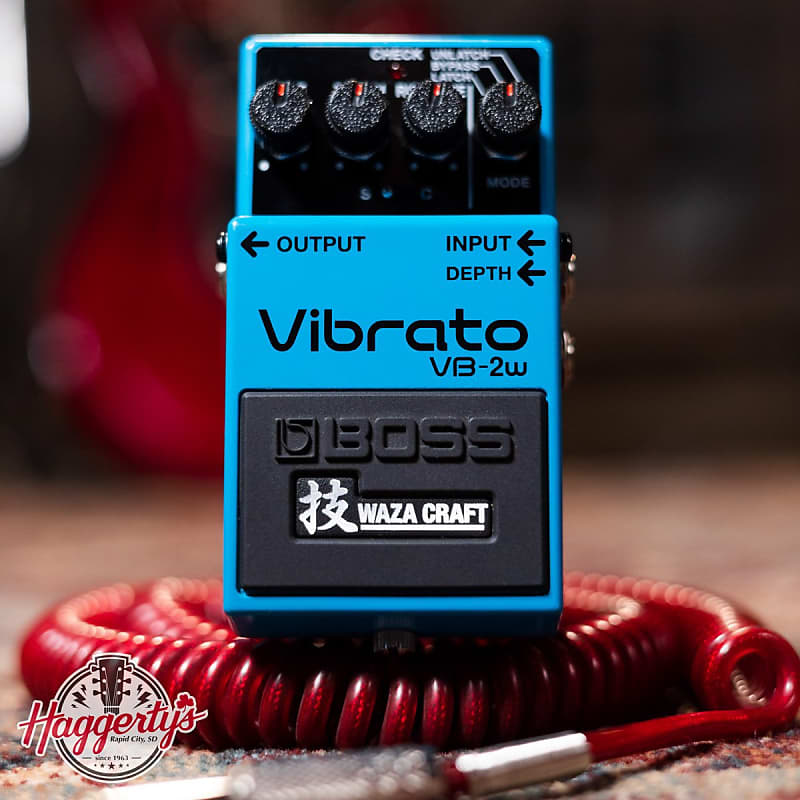 Boss VB-2w Waza Craft Vibrato Guitar Effects Pedal | Reverb