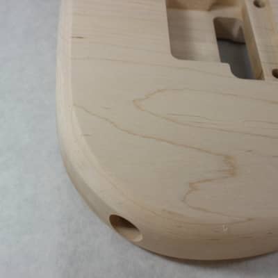 Unfinished Maple Hxx guitar body - fits Fender Strat Stratocaster neck Floyd Rose J1388 image 3