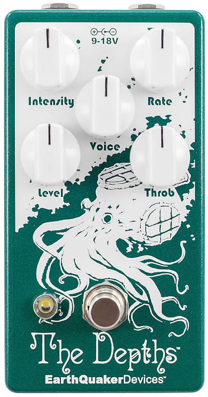 EarthQuaker Devices The Depths V2 Optical Vibe Machine Guitar Effects Pedal image 1