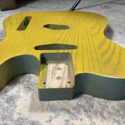 Warmtone Custom Guitar Body Telecaster “SpongeBob” Tele image 9