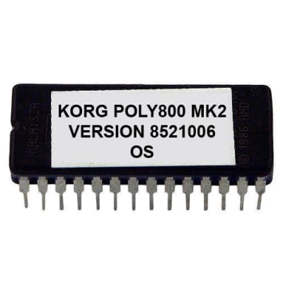 Korg Poly-800 MKII - Version #851006 Firmware Update OS Upgrade Eprom Poly800