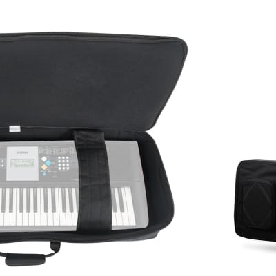 Rockville 61 Key Padded Rigid Durable Keyboard Gig Bag Case For YAMAHA PSR-E353