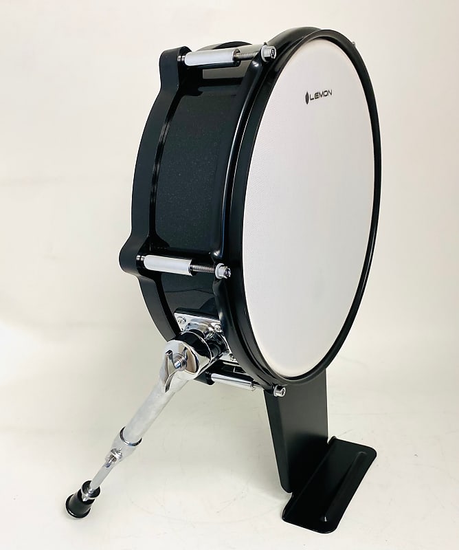 Lemon 12” Black Sparkle Bass Kick Drum for Roland and Alesis Kit image 1
