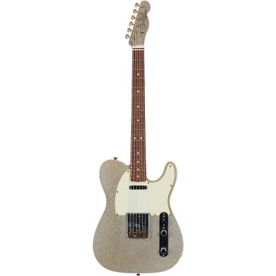 Fender Custom Shop Limited-Edition Platinum Anniversary '63 Telecaster Journeyman Relic Electric Guitar Aged Silver Sparkle image 3