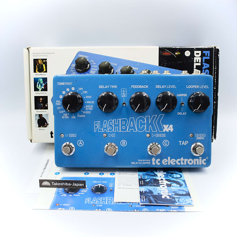 TC Electronic Flashback X4 Delay and Looper Pedal With Original Box Guitar  Effect Pedal 12687133