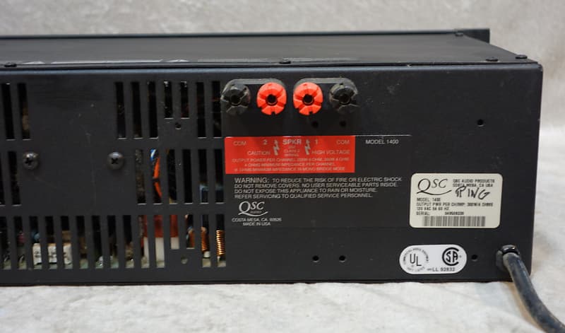 QSC Model 1400 2 channel power amp