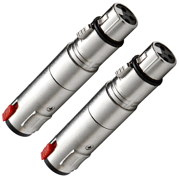 Seismic Audio SAPT5 - 2 PACK XLR Female to 1/4" Balanced Female Cable Adapters (Pair) image 1