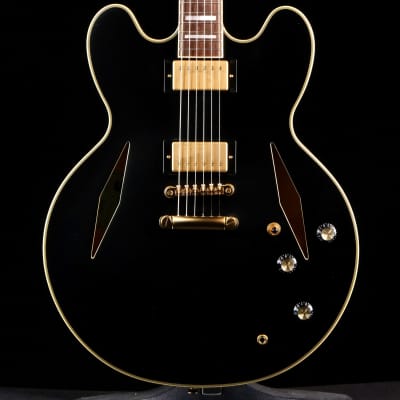 Immagine Epiphone Emily Wolfe Sheraton Stealth Semi-Hollow Electric Guitar - Black Aged Gloss - 1
